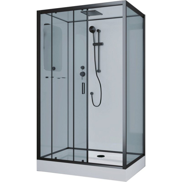 Душевая кабина Niagara Premium 120х80 см левая 69120134QLBLACK (детальная фотография)
