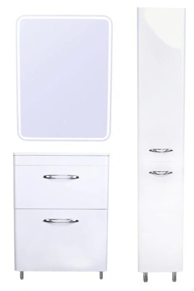 Тумба с раковиной напольная Style Line Каре СС-00002265 60 см с ящиками (детальная фотография), комплект (набор)