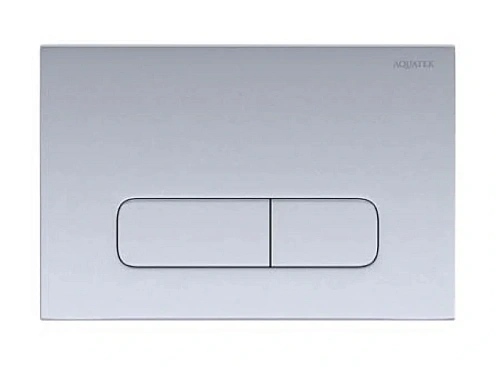 Клавиша смыва Акватек хром матовый - фото 2