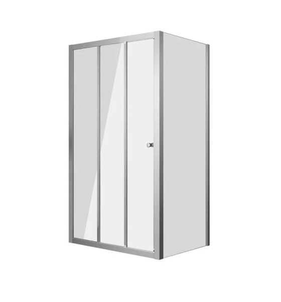 Душевой уголок Grossman Falcon 100x90 см раздвижная дверь GR-D100-P90Fa (детальная фотография)