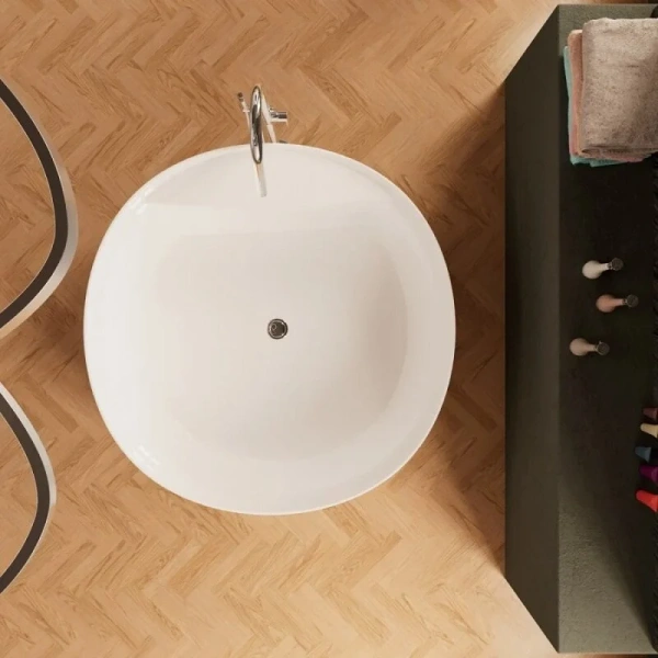 Ванна акриловая Frank F6169, 12532, 150 х 150 см, цвет белый (детальная фотография), круглые