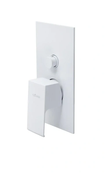Смеситель для душа Cezares Porta белый матовый PORTA-VDIM-BIO (детальная фотография)