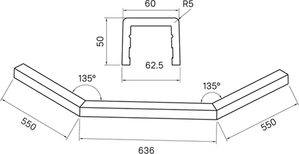 Декоративный профиль IDDIS Steel 100x100 см белый STE5WS0i22 (детальная фотография), нет в наличии index_1