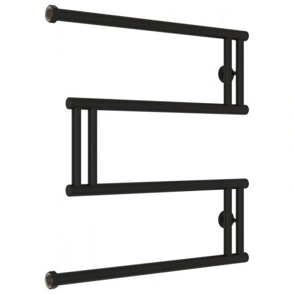 Полотенцесушитель водяной Сунержа High-Tech+ 60х60 см черный матовый 31-4050-6060 (детальная фотография)