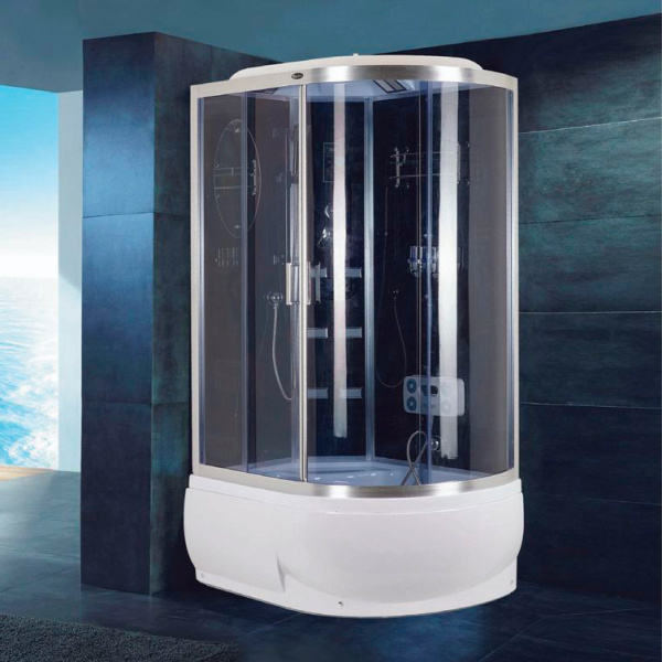 Душевая кабина Niagara Ultra 9100134 117х80 см с высоким поддоном (детальная фотография), асимметричные