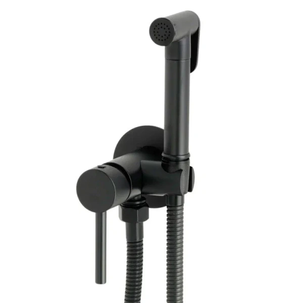 Гигиенический душ со смесителем Migliore Fortis Black черный матовый 31555 (детальная фотография), полный комплект со смесителем