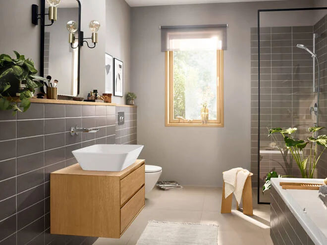 Смеситель для раковины Hansgrohe Rebris 72568 настенный 72568000 (детальная фотография), современные, hi-tech