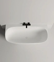 Ванна из искусственного камня Salini Sofia Wall 170x80 см белая глянцевая