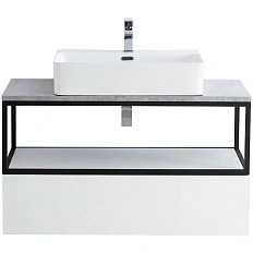 Каркас с раковиной подвесной Cezares CADRO-100/46/30-1C-SO-MET-ST 100 см стальной