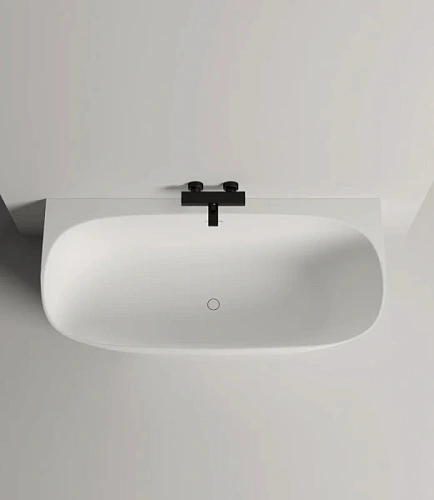 Ванна из искусственного камня Salini Sofia Wall 170x80 см белая глянцевая - фото 1