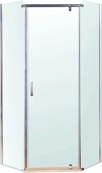 Душевой уголок BERGES Solo 100x100 см профиль хром 061109 (детальная фотография), стеклянные, угловые, без поддона