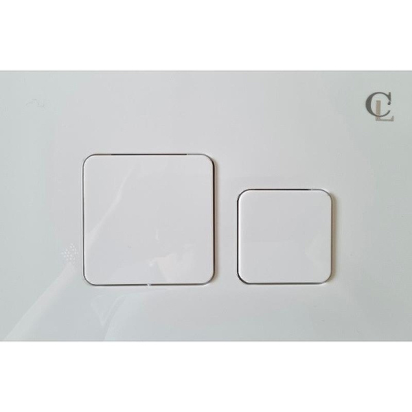 Клавиша смыва Ceramalux белая глянцевая KC-014 (детальная фотография)