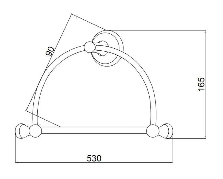 Полотенцедержатель Boheme Provanse декорированный 10805 (детальная фотография), классические, ретро, декорированные