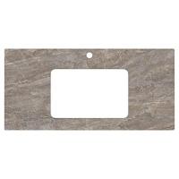 Столешница для встраиваемых снизу раковин Kerama Marazzi Plaza Classic 100 см Парнас пепельный лаппатированный