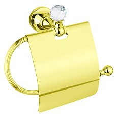 Бумагодержатель Cezares Olimp золото 24 карат, с кристаллом Swarovski
