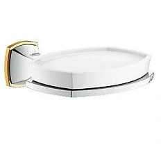 Мыльница для ванной, хром-золото, Grohe Grandera 40628IG0