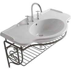 Консоль с раковиной Globo Paestum