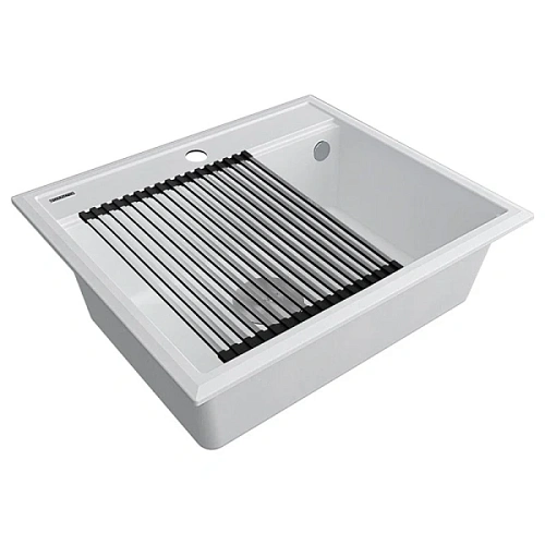 Мойка для кухни Paulmark Stepia 59 см белая - фото 1