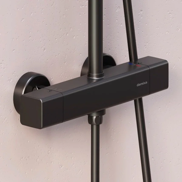 Душевая стойка Damixa Gala черная 953800300 (детальная фотография), без излива
