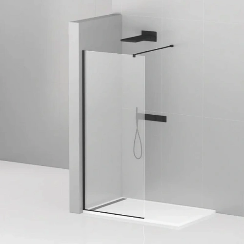 Душевая перегородка Cezares Liberta 105 см профиль черный - фото 2