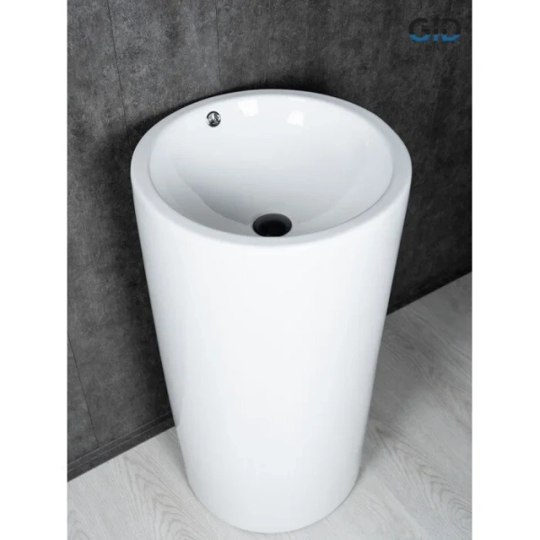 Раковина напольная GID Autonomo Nb163 46 см белая 81107 (детальная фотография), белые