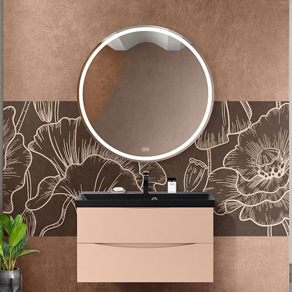 Тумба под раковину подвесная BelBagno Marino 80 см бежевая матовая MARINO-800-2C-SO-CO-P (детальная фотография), в наличии