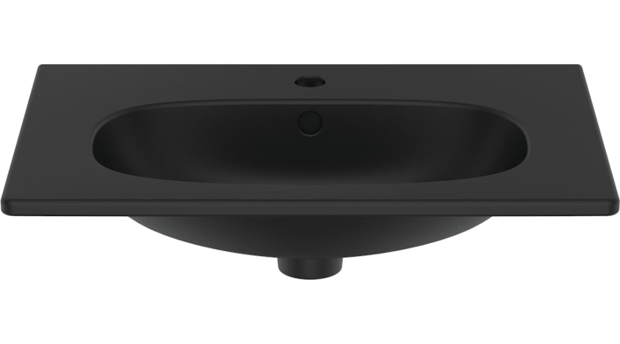 Раковина Ideal Standard Tesi 60 см черная T3510V3 (детальная фотография), современные, hi-tech