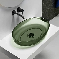 Раковина Abber Kristall 60 см оливковая