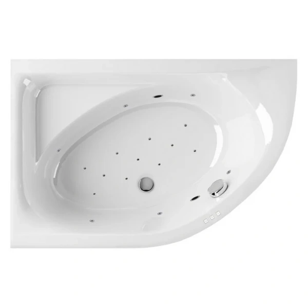Ванна гидромассажная Excellent Aquarella Relax 150 x 100 см, левая, белый/хром, WAEX.ARL15.RELAX.CR (детальная фотография)