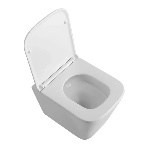 Унитаз подвесной BelBagno Ardente-R безободковый BB520CH-TOR/SC (детальная фотография), недорогие, безободковые, сиденье с микролифтом , с антивсплеском