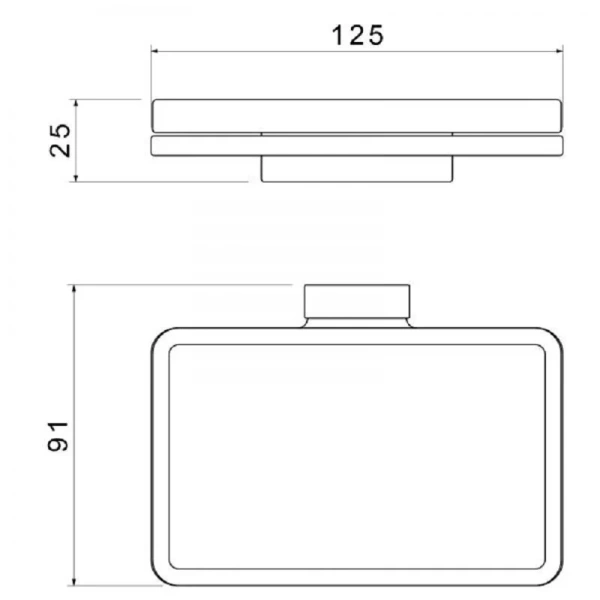 Мыльница Timo Torne золото матовое 43022/17 (детальная фотография), современные, hi-tech