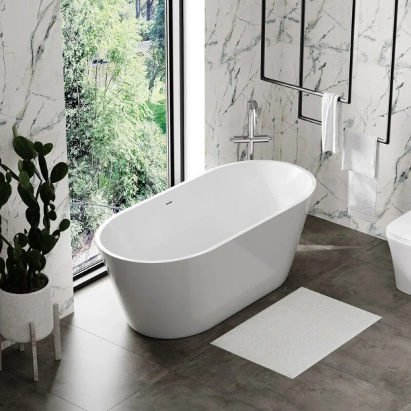 Ванна акриловая Corpa Nera Viotti CN130201, 170 х 75 см, белый (детальная фотография), отдельностоящие