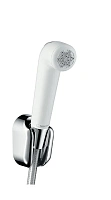 Гигиеническая лейка с держателем и шлангом Hansgrohe белый/хром