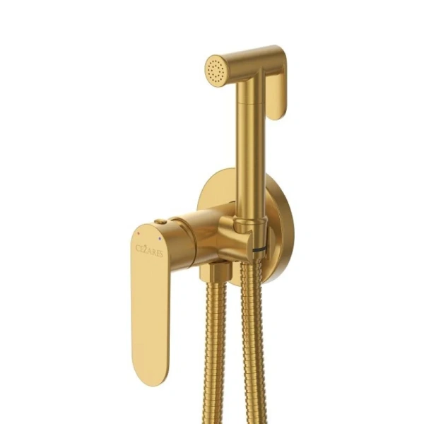 Гигиенический душ со смесителем Cezares Stylus брашированное золото STYLUS-DIF-BORO (детальная фотография)