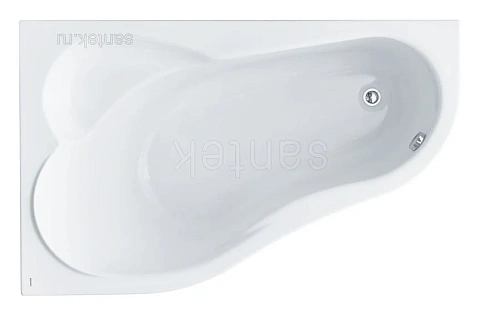 Ванна акриловая  Santek Ибица 160х100 xL без гидромассажа левосторонняя - фото 1