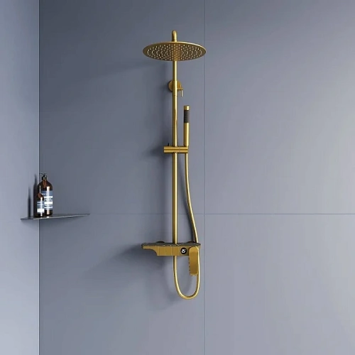 Душевая стойка RGW Shower Panels SP-33G золото - фото 2