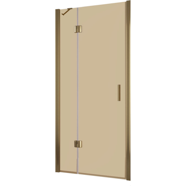 Душевая дверь профиль бронза стекло бронза Vegas-glass AFP TUR NOVO 110 05 05 L (детальная фотография)