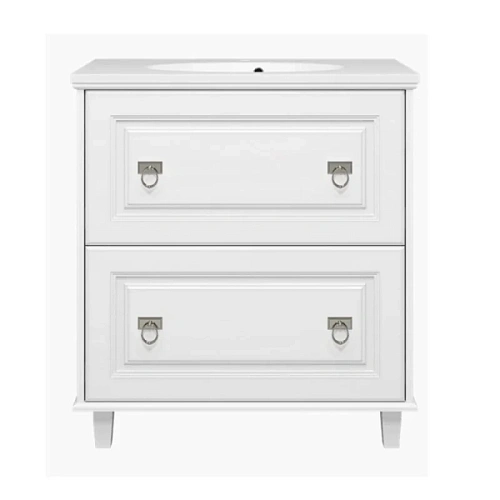 Тумба под раковину напольная Misty Версаль 80 см белая - фото 1