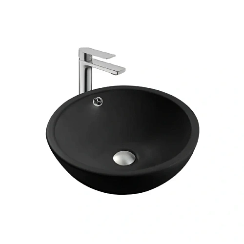 Раковина Акватек 44 см черная матовая - фото 3