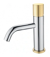 Смеситель для раковины Boheme Stick gold touch chrome
