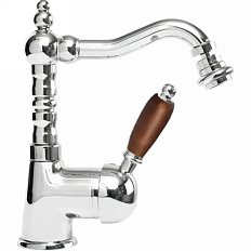 Смеситель для биде Cezares Elite хром ручка орех