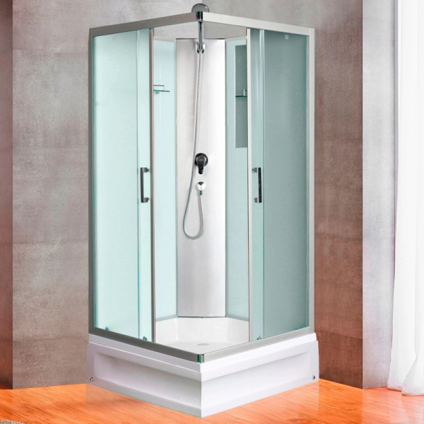 Душевая кабина River Quadro 90х90 см без крыши QUADRO Б/K 90/24 MT (детальная фотография), квадратные