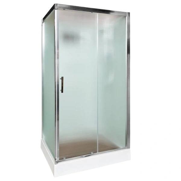 Душевая кабина Deto D 120x90 см без крыши D129 (детальная фотография), пристенные, недорогие, для дачи, без гидромассажа, без крыши