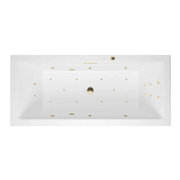 Ванна гидромассажная Excellent Heaven Slim Ultra 180 x 80 см, белый/золото, WAEX.HEV18S.ULTRA.GL (детальная фотография), акриловые