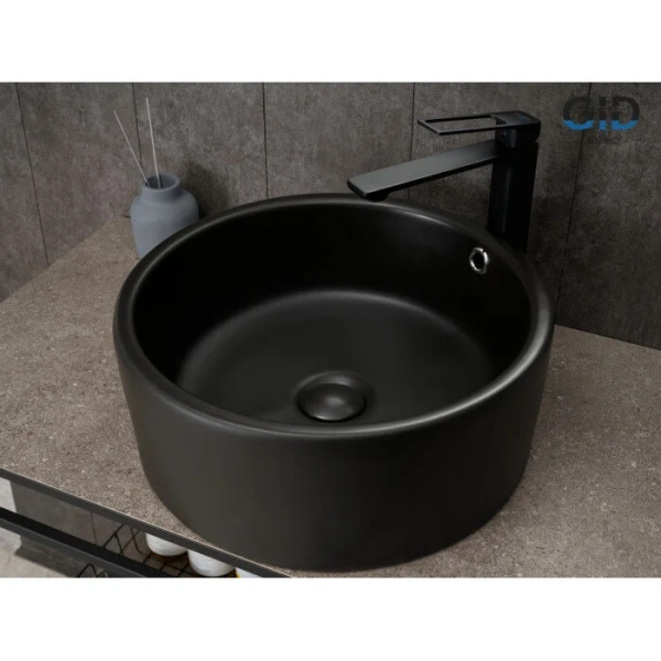Раковина GID Esfera N9130bg 42 см черная 53382 (детальная фотография), 40 см