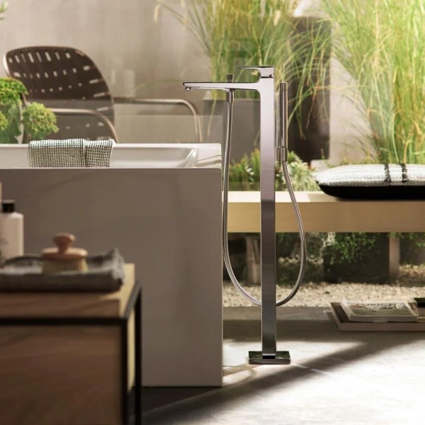 Смеситель для ванны Hansgrohe Metropol 32532 напольный (детальная фотография), современные, hi-tech