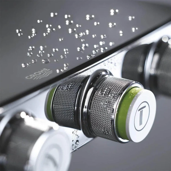 Душевая стойка Grohe Euphoria 26508000 (детальная фотография), с термостатом