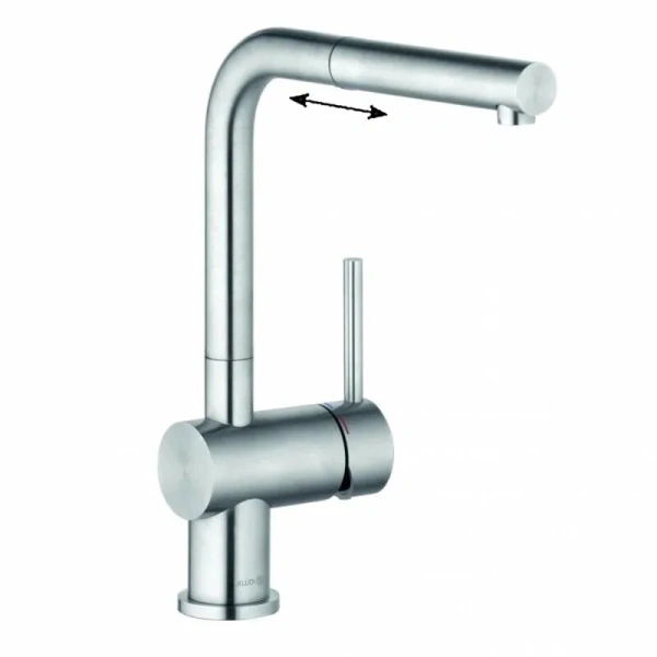 Смеситель для кухни Kludi Steel нержавеющая сталь 45851F877 (детальная фотография)