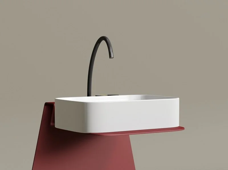 Раковина Ceramica Nova Element 60 см белая матовая CN6053MW (детальная фотография), накладные (на столешницу)