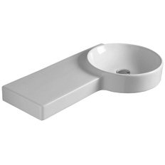 Раковина со столешницей, цвет белый, Simas Flow FL 05 BI SX